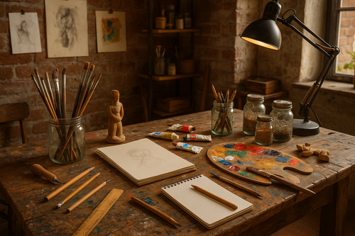 un bureau de style atelier pour des création 